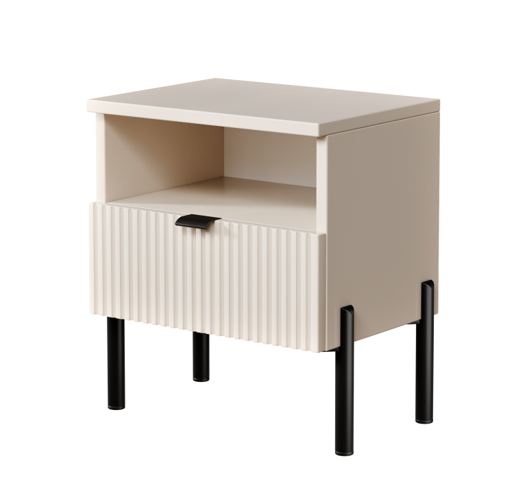 szafka nocna sypialnia ryflowana