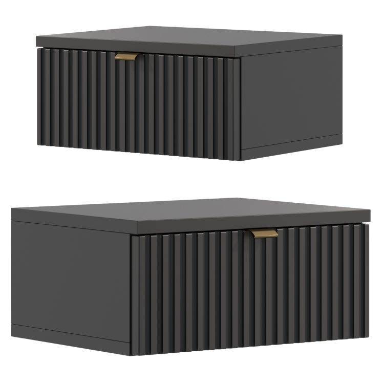 czarna wisząca szafka nocna do sypialni ryflowany front.png