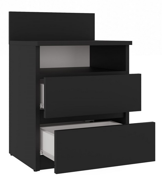 szafka nocna czarna dwie szuflady i półka m1.png