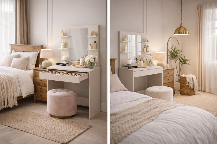 Toaletka z lustrem i dwie szuflady kaszmir aranzacja sypialnia.png