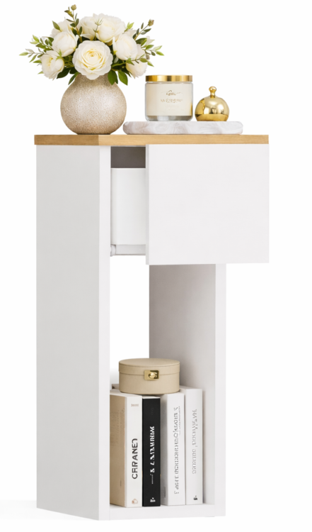 szafka nocna biała dąb do sypialni stolik .png