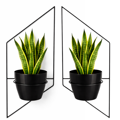 kwietnik ścienny na ścianę 3 d czarny.png