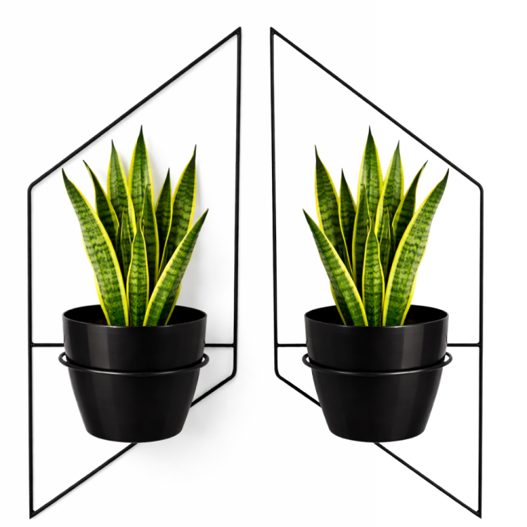 kwietnik ścienny na ścianę 3 d czarny.png