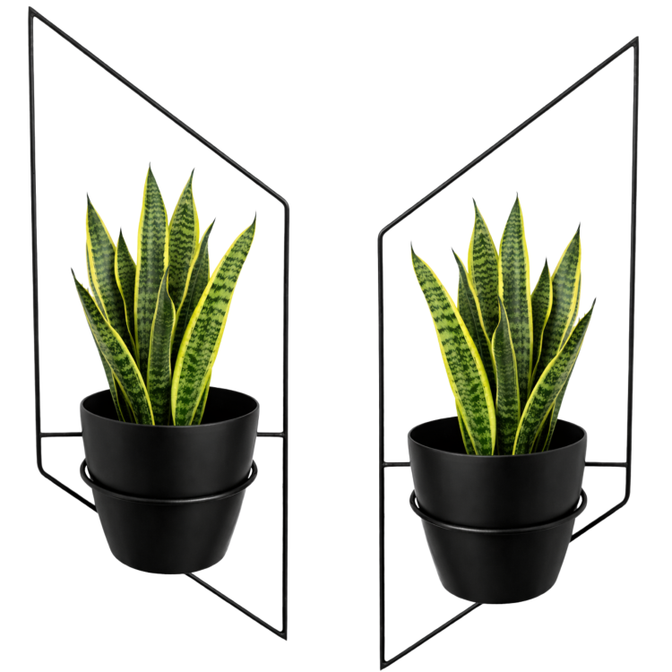 Kiwetnik na ściane metalowy czarny 2 sztuki 3 d.png