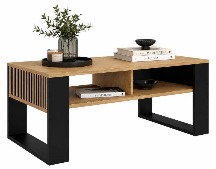 Stylowy stolik kawowy industrialny czarny i dąb artisan.png